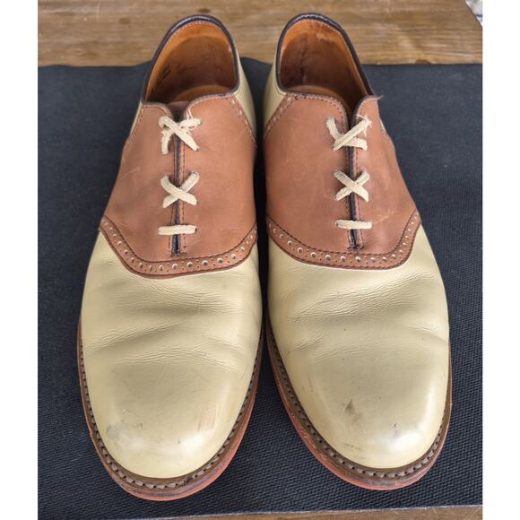 Cole Haan Men\'s Saddle Shoes Leather Brown/Beige Size 13 D/B Made in USA main image 8